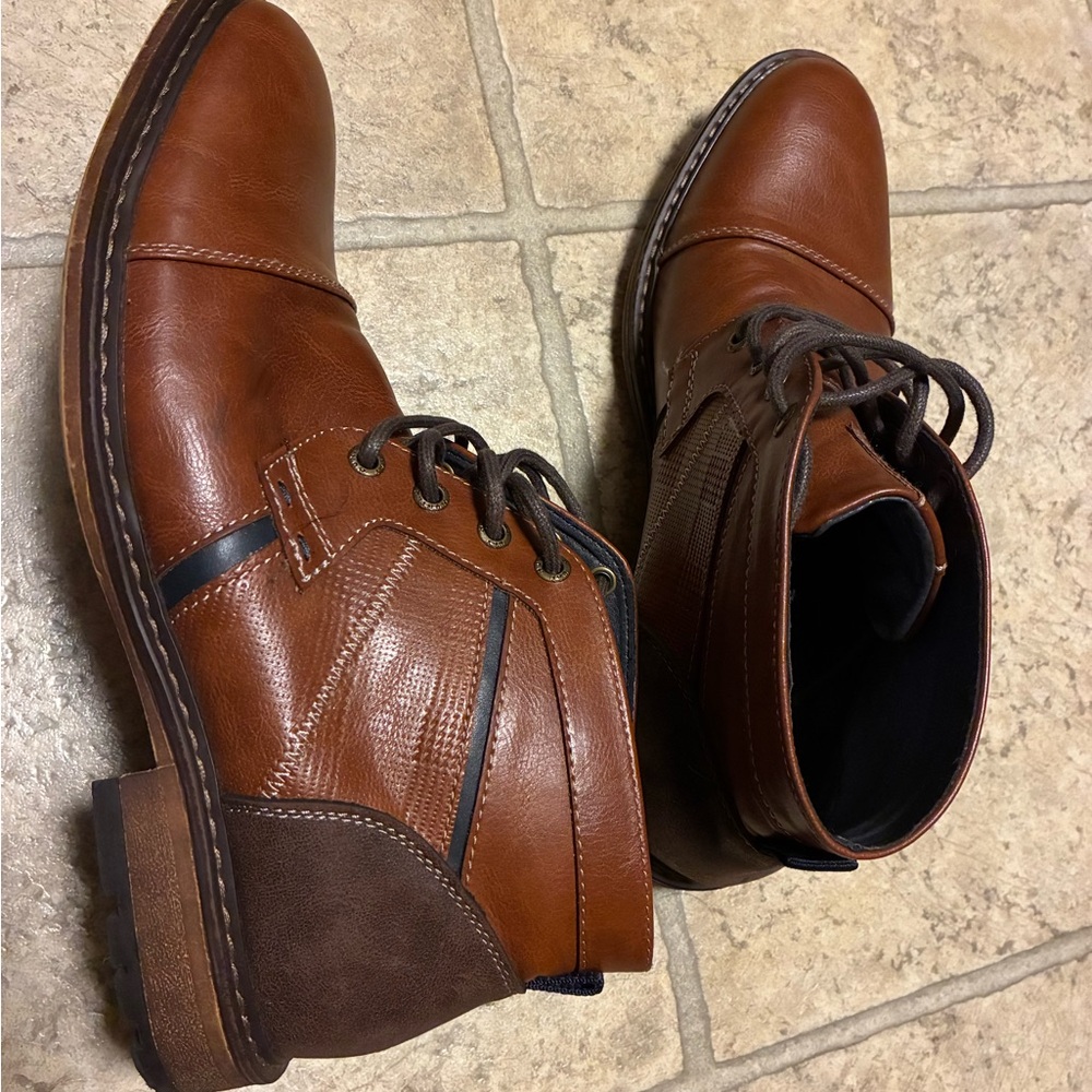 Men's Brown Leather dress Boots